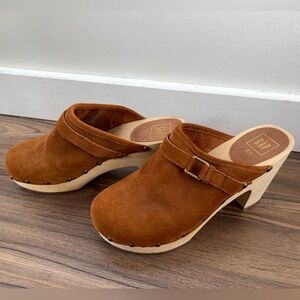 GAP leather block heel platform shoes